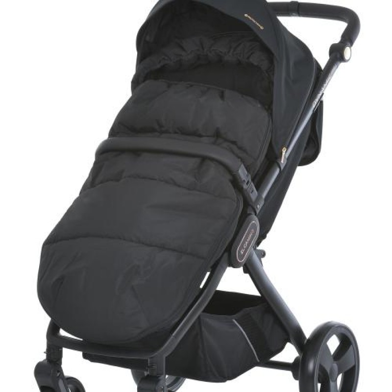 Зимний конверт в коляску EL CAMINO ME 1131 Footmuff Plus Black черный