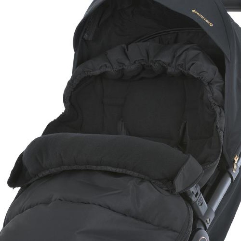 Зимовий конверт в коляску EL CAMINO ME 1131 Footmuff Plus Black чорний