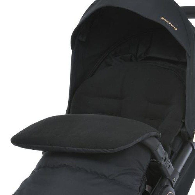 Зимовий конверт в коляску EL CAMINO ME 1130 Footmuff Basic Black чорний