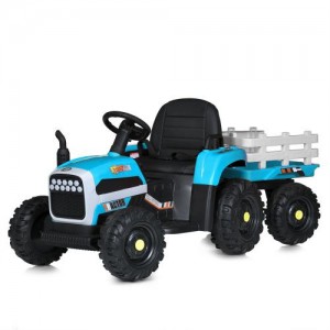 Детский Трактор с прицепом Bambi Racer M 5733EBLR-4 синий