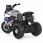 Дитячий триколісний електромотоцикл Bambi Racer M 6262EL-11 - для дітей до 4 років, акумуляторний, з музикою, світлом та Bluetooth, сірий