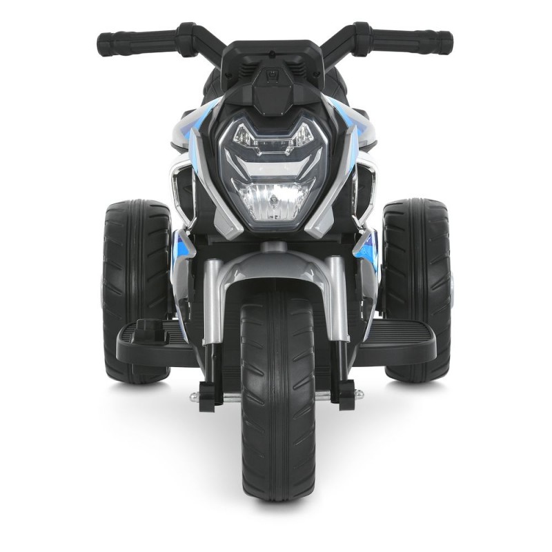 Дитячий триколісний електромотоцикл Bambi Racer M 6262EL-11 - для дітей до 4 років, акумуляторний, з музикою, світлом та Bluetooth, сірий