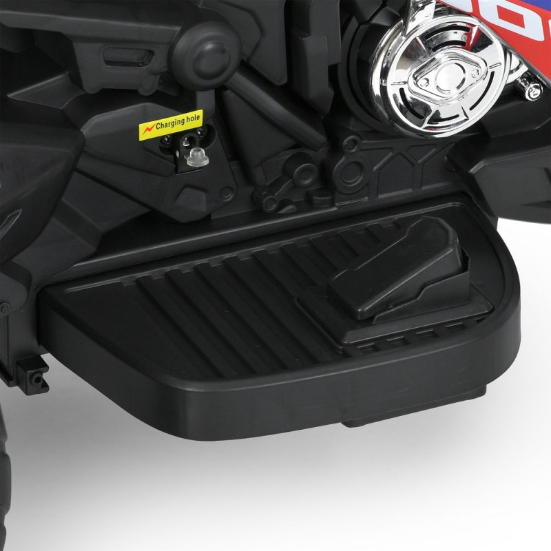 Дитячий триколісний електромотоцикл Bambi Racer M 6262EL-11 - для дітей до 4 років, акумуляторний, з музикою, світлом та Bluetooth, сірий