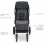 Коляска прогулочная EL CAMINO DYNAMIC PRO ME 1053N Onyx темно-серый