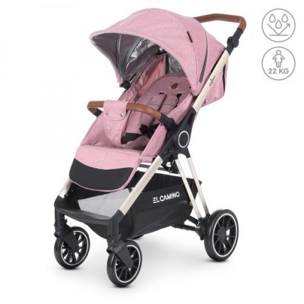 Дитяча всесезонна коляска EL CAMINO GALLANT v.2 ME 1071-1 Mauve Rose рожевий