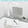 Детская парта BAMBI M 4428-11 с регулируемой высотой, LED-лампой и подставкой для книг, серая