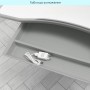 Детская парта BAMBI M 4428-11 с регулируемой высотой, LED-лампой и подставкой для книг, серая