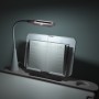 Регулируемая детская парта BAMBI M 5068-11 с LED-лампой, подставкой для книг и выдвижным ящиком, серая