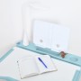 Регульована дитяча парта BAMBI M 5068-12 з LED-лампою, підставкою для книг та висувною полицею, блакитна