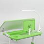 Дитяча парта BAMBI M 4428-5 з регульованою висотою, LED-лампою та підставкою для книг, зелений