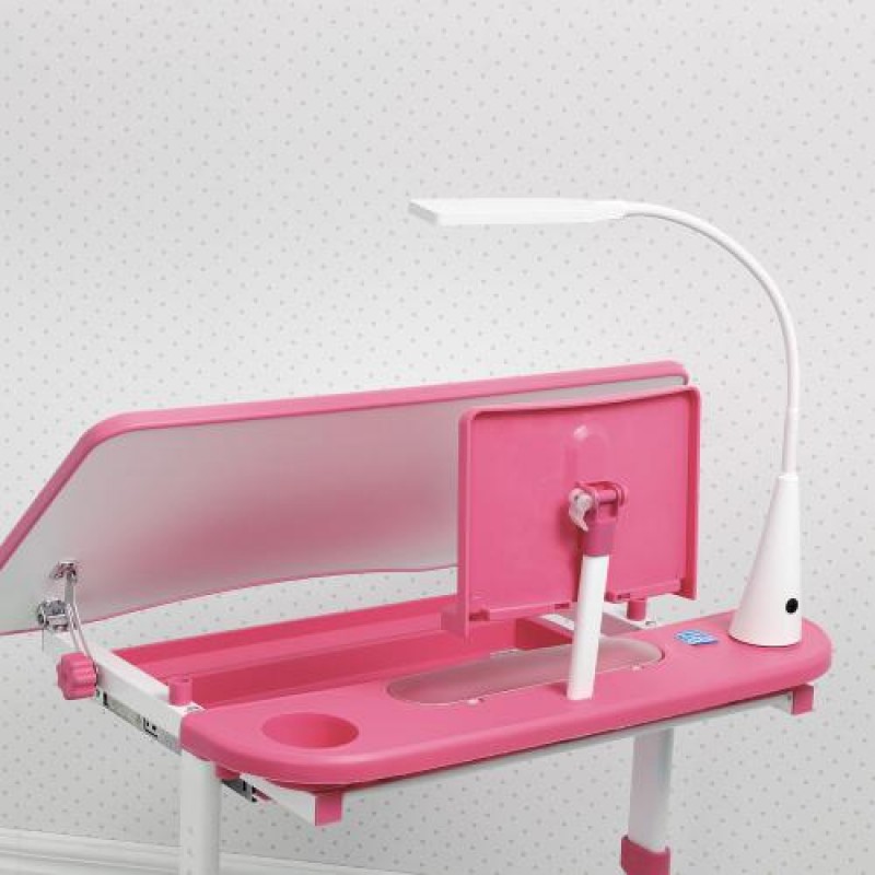 Парта шкільна BAMBI M 4428-8 регульована зі стільцем та LED лампою рожевий