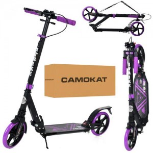 Самокат iTrike SR 2-018-10-BV чорно-фіолетовий