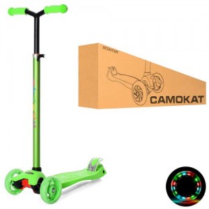 Самокат триколісний iTrike JR 3-060-22-GR зелений