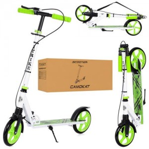 Самокат iTrike SR 2-010-1-WGR біло-зелений