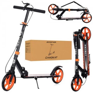 Самокат iTrike SR 2-049-1-BOR чорно-помаранчевий