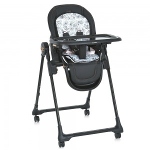 Дитячий стільчик для годування EL CAMINO CRYSTAL ME 1037-B Black Gold чорний