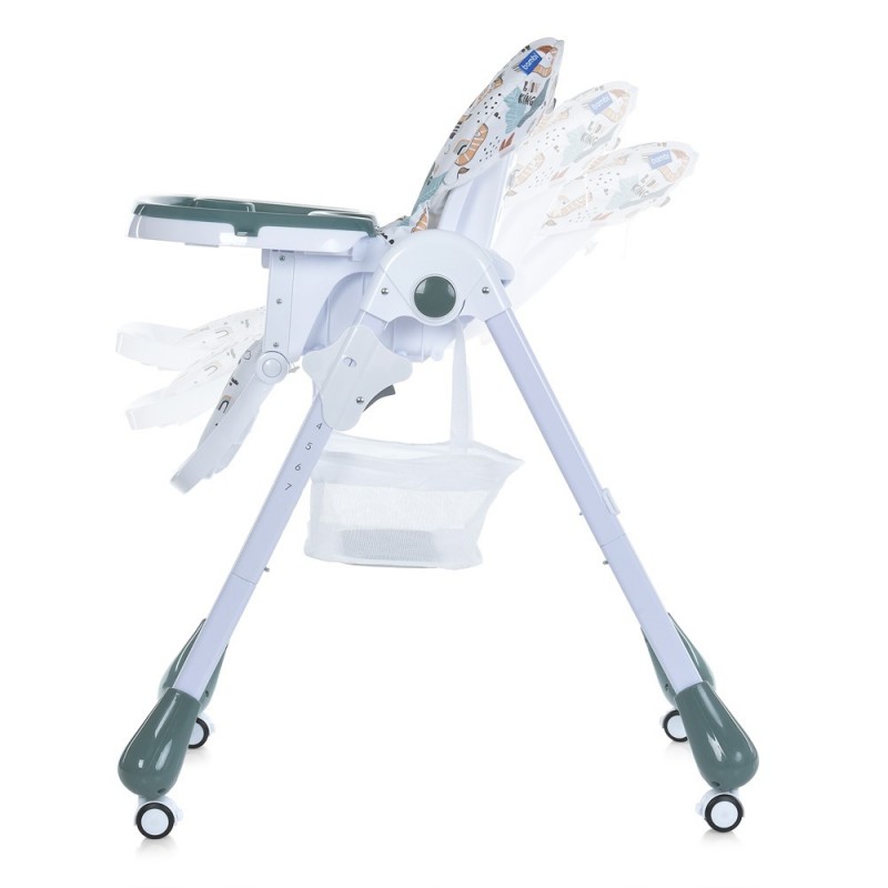 Стільчик для годування на колесах BAMBI M 3233 Lion King Teal бірюзовий