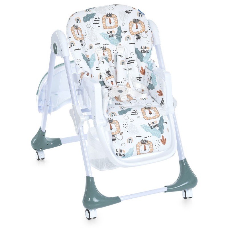 Стільчик для годування на колесах BAMBI M 3233 Lion King Teal бірюзовий