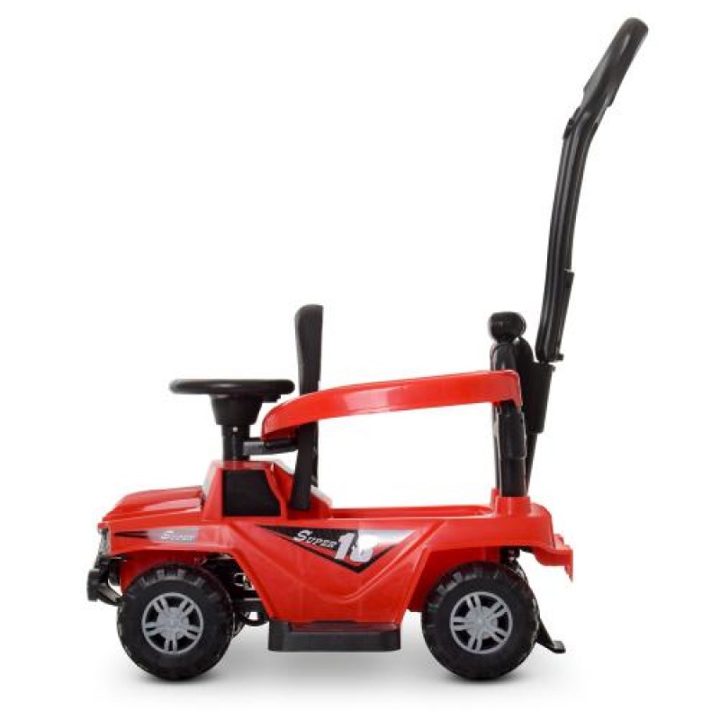 Дитячий толокар з батьківською ручкою Bambi M 4231L-3 червоний