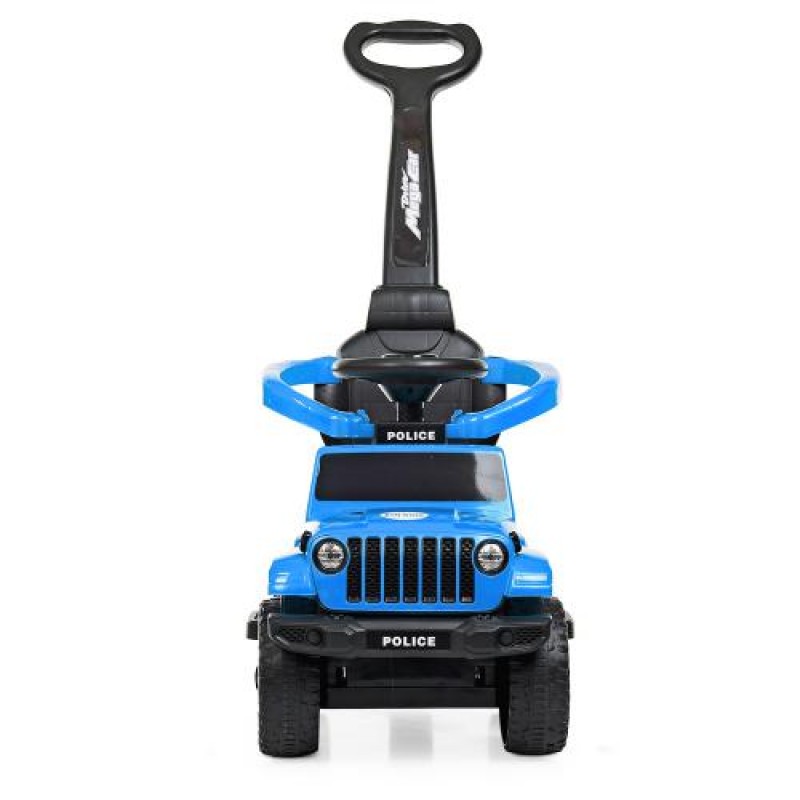 Каталка-толокар з батьківською ручкою BAMBI M 4288-12 блактиний