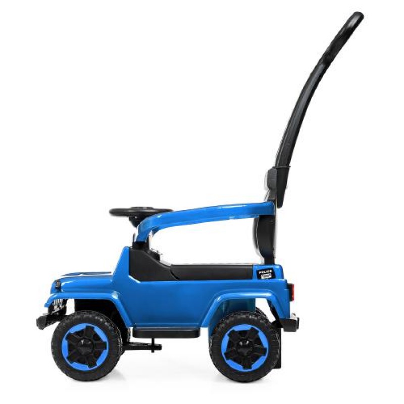 Каталка-толокар з батьківською ручкою Поліція BAMBI M 4288S-12 синій фарбування