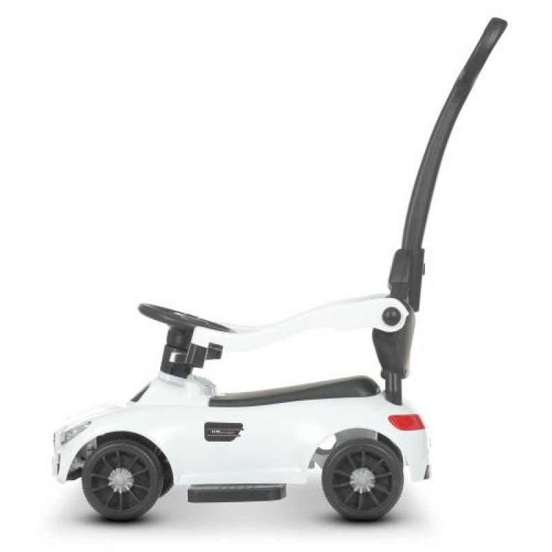Дитячий толокар із ручкою в стилі Mercedes від Bambi M 4578-1 білий