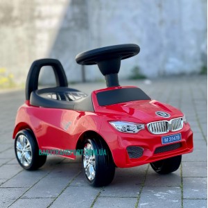 Каталка-толокар BMW с резиновыми колесами Bambi M 3147B-3 красного цвета