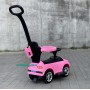 Каталка-толокар BMW 2в1 с родительской ручкой Bambi M 3503B-8 розового цвета