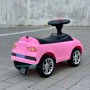 Каталка-толокар BMW 2в1 с родительской ручкой Bambi M 3503B-8 розового цвета
