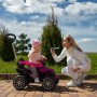 Дитячий толокар-електромобіль 3в1 з ручкою Bambi Racer M 5782EBLR-9 ​​фіолетовий