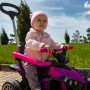 Дитячий толокар-електромобіль 3в1 з ручкою Bambi Racer M 5782EBLR-9 ​​фіолетовий