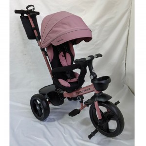 Дитячий триколісний велосипед з батьківською ручкою TURBOTRIKE MT 1001-1 Mauve Pink