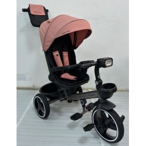 Детский трехколесный велосипед с фарой TURBO TRIKE MT 1002-6 розовый