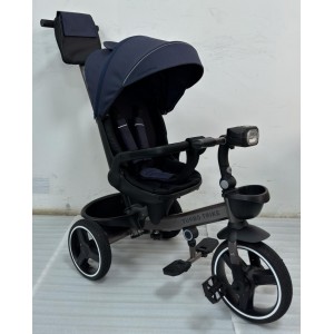 Дитячий триколісний велосипед з фарою TURBO TRIKE MT 1002-9 темно-синій