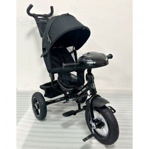 Дитячий триколісний велосипед з ручкою TURBOTRIKE MT 1006-1 чорний