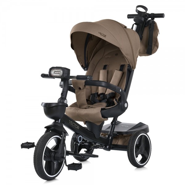 Детский трехколесный велосипед-коляска EL CAMINO VECTOR ME 1162-1 Beige Praline бежевый 