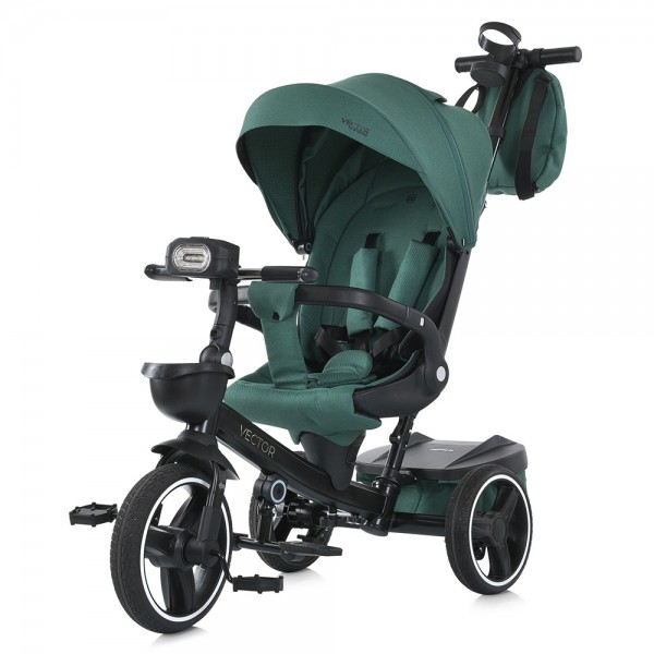 Детский трехколесный велосипед-коляска EL CAMINO VECTOR ME 1162-1 Green зеленый 
