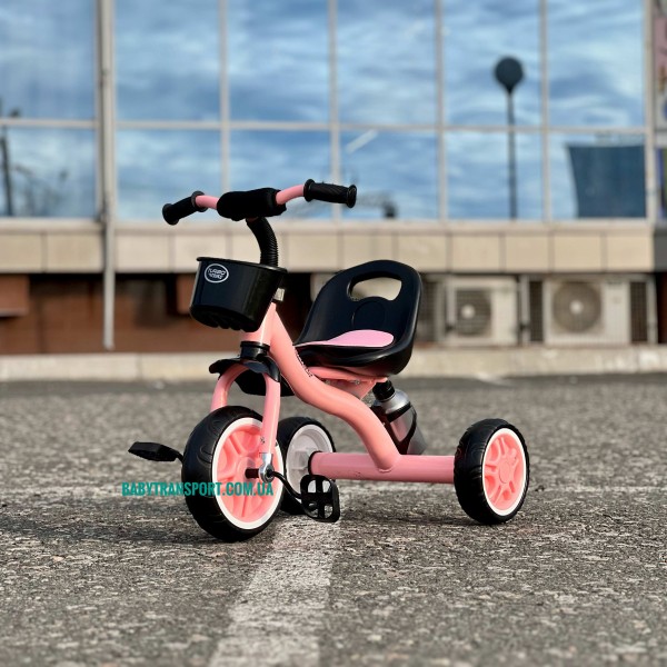 Триколісний велосипед для найменших Гномік Turbotrike M 3197-7 ніжно-рожевий