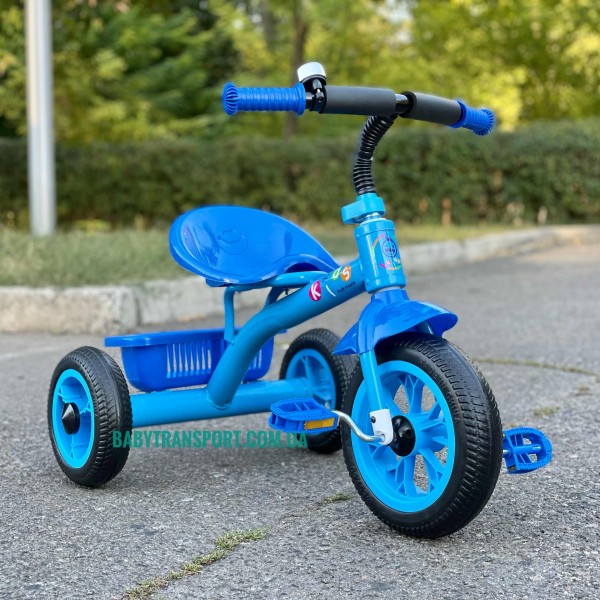 Дитячий триколісний велосипед Profi Kids M 3252-B синій