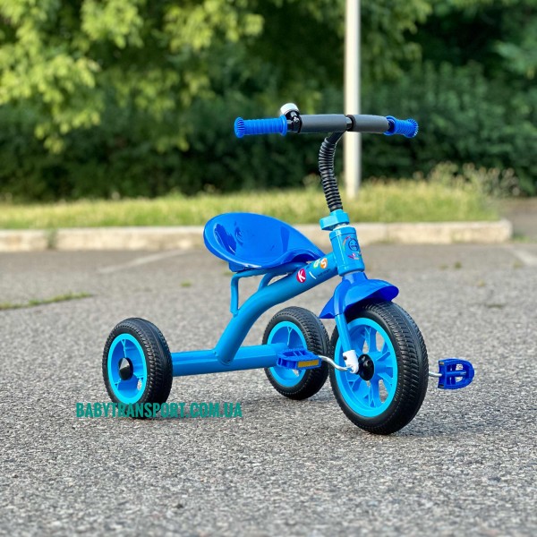 Дитячий триколісний велосипед Profi Kids Гном M 3252 блакитний