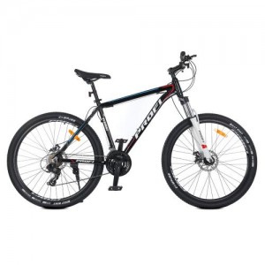 Велосипед спортивный 27,5" дюймов, рама 19" PROF1 EVEREST G275EVEREST A275.1 (3*7s) черно-белый