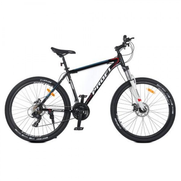 Велосипед спортивный 27,5" дюймов, рама 19" PROF1 EVEREST G275EVEREST A275.1 (3*7s) черно-белый