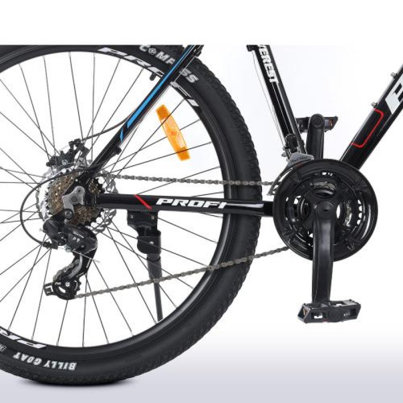 Велосипед спортивный 27,5" дюймов, рама 19" PROF1 EVEREST G275EVEREST A275.1 (3*7s) черно-белый