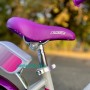 Велосипед для дівчинки 3-5 років з кошиком і сидінням для ляльки CROSSER KIDS BIKE 14" фіолетовий
