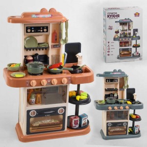 Кухня 65683 / 65583 (6) "TK Group", ВИДАЄТЬСЯ ТІЛЬКИ МІКС ВИДІВ, 2 кольори, на батарейках, підсвічування, звук, мелодії, пар, тече вода, продукти, в к