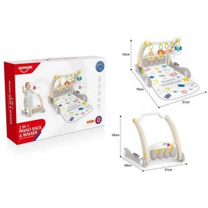 Ходунки детские - игровой музыкальный коврик 2в1 HE 0621