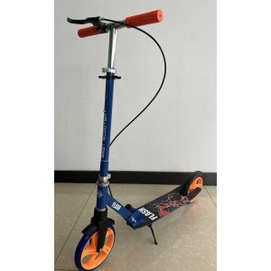 Самокат двухколесный с ручным тормозом Best Scooter FLASH FL-79200 синий