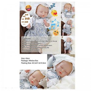 Пупс QM 240020 A (12) "TK Group", функціональний, висота: 42 см, гумовий, озвучені репліки англ. мовою, аксесуари, в коробці