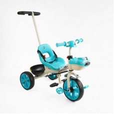 Дитячий триколісний велосипед із ручкою Best Trike BS-70815 блакитний