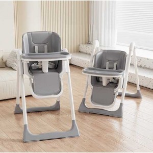 Стільчик для годування Toti 51526 (1) мягкий чохол PU, 4 колеса, з’ємний столик, корзинка, в коробці